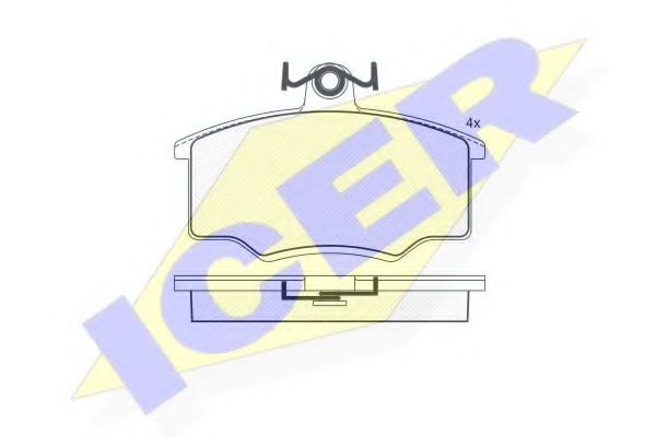 ICER 180448 Тормозные колодки для AUDI 80 (Ауди 80) ICER 180448 Тормозные колодки для AUDI 80 (Ауди 80)