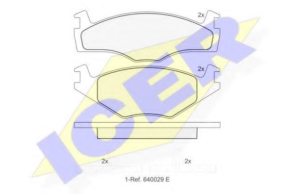 ICER 180459 Тормозные колодки для VOLKSWAGEN SCIROCCO (Фольксваген Сcироccо) ICER 180459 Тормозные колодки для VOLKSWAGEN SCIROCCO (Фольксваген Сcироccо)