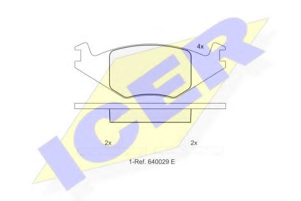 ICER 180461 Тормозные колодки для VOLKSWAGEN JETTA II (Фольксваген Жэтта 2) ICER 180461 Тормозные колодки для VOLKSWAGEN JETTA II (Фольксваген Жэтта 2)