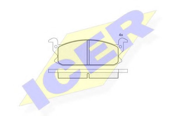 ICER 180467 Тормозные колодки для DAIHATSU CHARADE II (Дайхатсу Чарадэ 2) ICER 180467 Тормозные колодки для DAIHATSU CHARADE II (Дайхатсу Чарадэ 2)