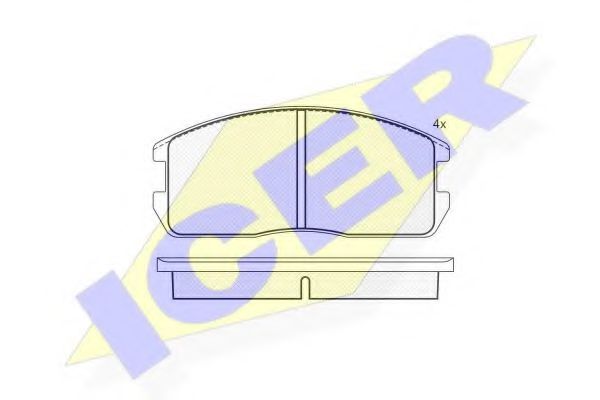 ICER 180497 Тормозные колодки для MITSUBISHI COLT II (Митсубиши/митсубиси Cолт 2) ICER 180497 Тормозные колодки для MITSUBISHI COLT II (Митсубиши/митсубиси Cолт 2)