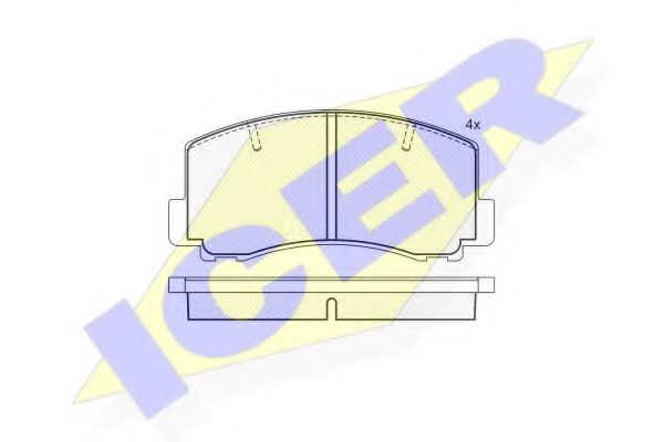 ICER 180502 Тормозные колодки для MITSUBISHI TREDIA (Митсубиши/митсубиси Трэдиа) ICER 180502 Тормозные колодки для MITSUBISHI TREDIA (Митсубиши/митсубиси Трэдиа)