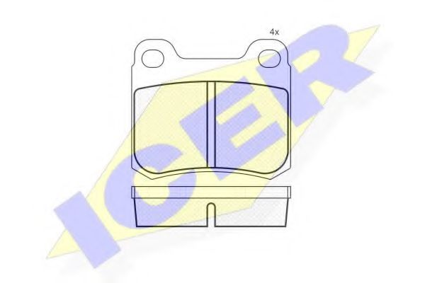 ICER 180517 Тормозные колодки для MERCEDES-BENZ C-CLASS (Мэрcэдэс-бэнз С класс) ICER 180517 Тормозные колодки для MERCEDES-BENZ C-CLASS (Мэрcэдэс-бэнз С класс)