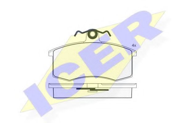 ICER 180552 Тормозные колодки для ZAZ (Заз) ICER 180552 Тормозные колодки для ZAZ (Заз)