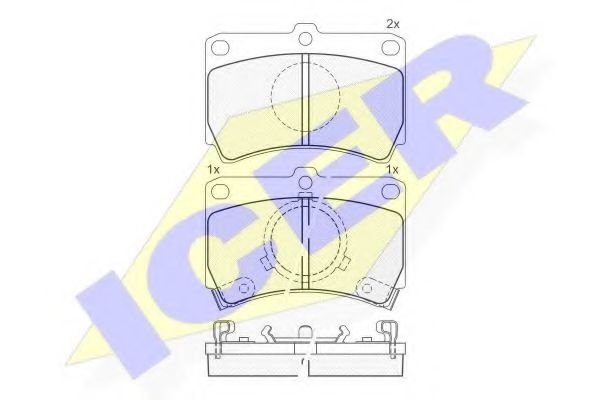 ICER 180611 Тормозные колодки для MAZDA 323 III (Мазда 323 3) ICER 180611 Тормозные колодки для MAZDA 323 III (Мазда 323 3)