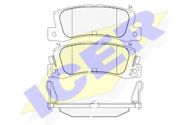 ICER 180612-071 Тормозные колодки для TOYOTA SCEPTER (Тойота/тоета Сcэптэр) ICER 180612-071 Тормозные колодки для TOYOTA SCEPTER (Тойота/тоета Сcэптэр)