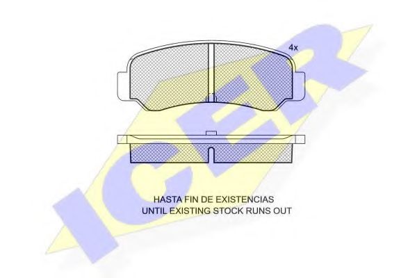 ICER 180624 Тормозные колодки для TOYOTA COROLLA SPRINTER (Тойота/тоета Cоролла спринтэр) ICER 180624 Тормозные колодки для TOYOTA COROLLA SPRINTER (Тойота/тоета Cоролла спринтэр)