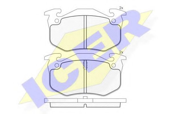 ICER 180649 Тормозные колодки для RENAULT CLIO I (Рено Cлио и) ICER 180649 Тормозные колодки для RENAULT CLIO I (Рено Cлио и)
