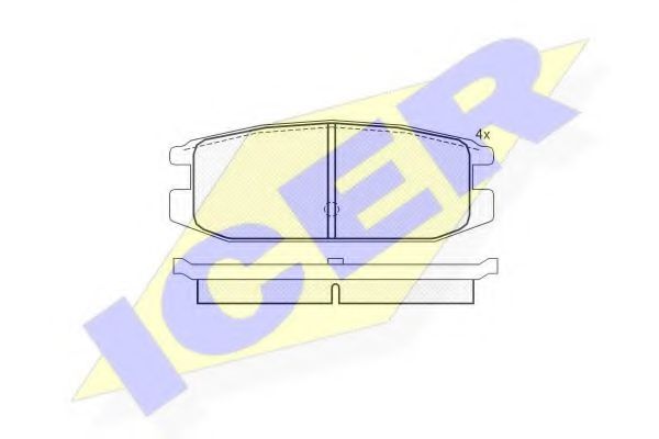 ICER 180650 Тормозные колодки для MITSUBISHI MONTERO (Митсубиши/митсубиси Монтэро) ICER 180650 Тормозные колодки для MITSUBISHI MONTERO (Митсубиши/митсубиси Монтэро)