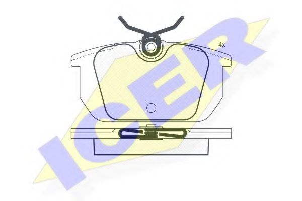 ICER 180674 Тормозные колодки для FIAT TEMPRA (Фиат Тэмпра) ICER 180674 Тормозные колодки для FIAT TEMPRA (Фиат Тэмпра)
