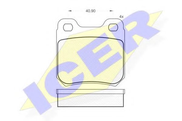 ICER 180693 Тормозные колодки для OPEL OMEGA A (Опель Омэга а) ICER 180693 Тормозные колодки для OPEL OMEGA A (Опель Омэга а)