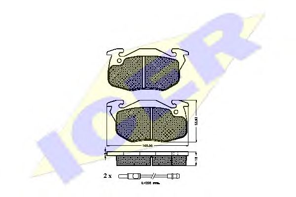 ICER 180695 Тормозные колодки для PEUGEOT 205 II (Пежо 205 2) ICER 180695 Тормозные колодки для PEUGEOT 205 II (Пежо 205 2)