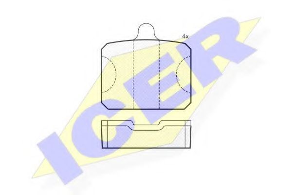 ICER 180737 Тормозные колодки для SKODA (Шкода) ICER 180737 Тормозные колодки для SKODA (Шкода)