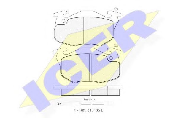 ICER 180746 Тормозные колодки для RENAULT LE CAR (Рено Лэ cар) ICER 180746 Тормозные колодки для RENAULT LE CAR (Рено Лэ cар)