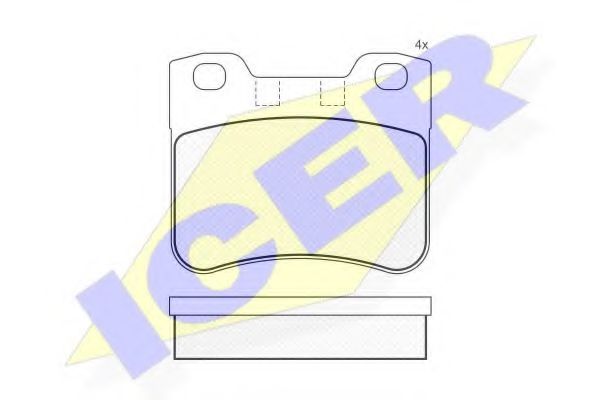 ICER 180788-204 Тормозные колодки для CITROËN SAXO (CитроËн Саxо) ICER 180788-204 Тормозные колодки для CITROËN SAXO (CитроËн Саxо)