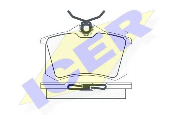 ICER 180789 Тормозные колодки для VOLKSWAGEN CORRADO (Фольксваген Cоррадо) ICER 180789 Тормозные колодки для VOLKSWAGEN CORRADO (Фольксваген Cоррадо)