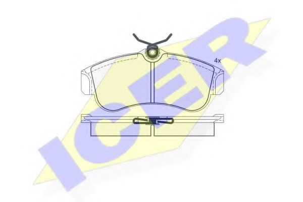 ICER 180803 Тормозные колодки для NISSAN PRIMERA (Ниссан Примера)