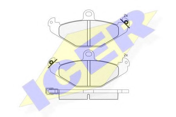 ICER 180874 Тормозные колодки для RENAULT SAFRANE (Рено Сафранэ) ICER 180874 Тормозные колодки для RENAULT SAFRANE (Рено Сафранэ)