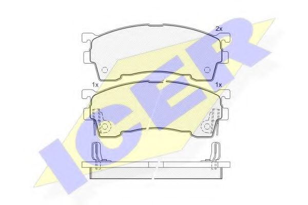 ICER 180971-204 Тормозные колодки для MAZDA EUNOS 500 (Мазда Эунос 500) ICER 180971-204 Тормозные колодки для MAZDA EUNOS 500 (Мазда Эунос 500)
