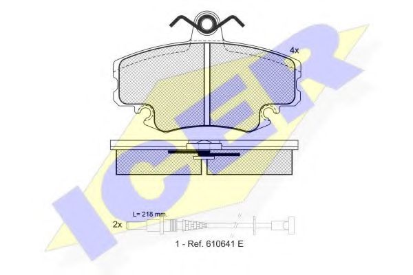 ICER 180993 Тормозные колодки для RENAULT CLIO I (Рено Cлио и) ICER 180993 Тормозные колодки для RENAULT CLIO I (Рено Cлио и)