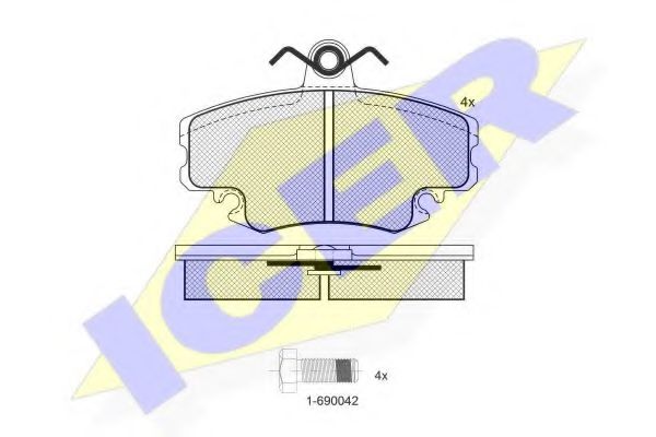 ICER 180993-204 Тормозные колодки для DACIA SOLENZA (Дача Солэнза) ICER 180993-204 Тормозные колодки для DACIA SOLENZA (Дача Солэнза)