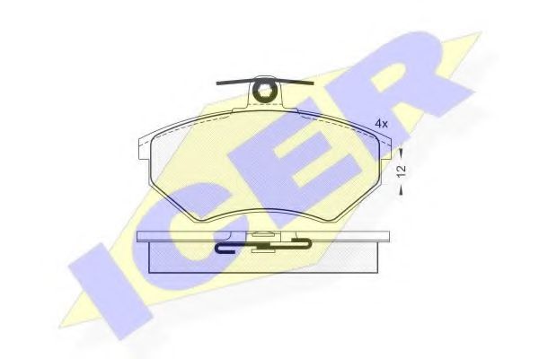 ICER 181011 Тормозные колодки для AUDI 90 (Ауди 90) ICER 181011 Тормозные колодки для AUDI 90 (Ауди 90)