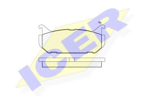 ICER 181110 Тормозные колодки для MAZDA EUNOS 500 (Мазда Эунос 500) ICER 181110 Тормозные колодки для MAZDA EUNOS 500 (Мазда Эунос 500)