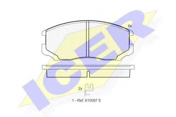 ICER 181129 Тормозные колодки для MITSUBISHI MIRAGE (Митсубиши/митсубиси Мирагэ) ICER 181129 Тормозные колодки для MITSUBISHI MIRAGE (Митсубиши/митсубиси Мирагэ)