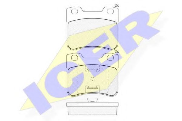 ICER 181150 Тормозные колодки для CITROËN SAXO (CитроËн Саxо) ICER 181150 Тормозные колодки для CITROËN SAXO (CитроËн Саxо)