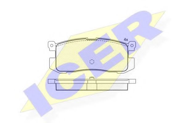 ICER 181160 Тормозные колодки для MAZDA 626 III (Мазда 626 3) ICER 181160 Тормозные колодки для MAZDA 626 III (Мазда 626 3)