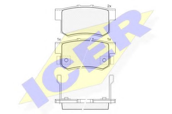 ICER 181187 Тормозные колодки для HONDA SHUTTLE (Хонда Шуттлэ) ICER 181187 Тормозные колодки для HONDA SHUTTLE (Хонда Шуттлэ)