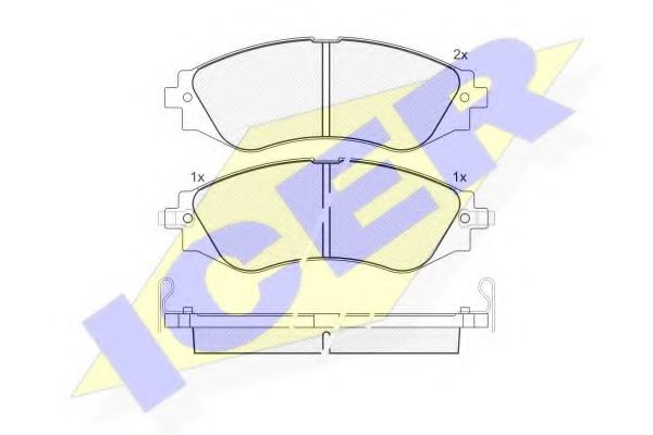 ICER 181260 Тормозные колодки для DAEWOO KONDOR (Дэу Кондор) ICER 181260 Тормозные колодки для DAEWOO KONDOR (Дэу Кондор)