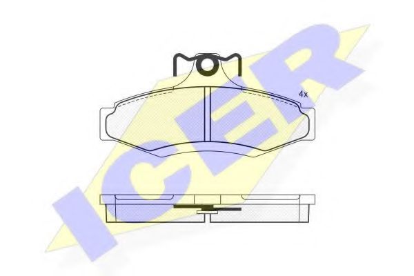ICER 181261 Тормозные колодки для DAEWOO KONDOR (Дэу Кондор) ICER 181261 Тормозные колодки для DAEWOO KONDOR (Дэу Кондор)