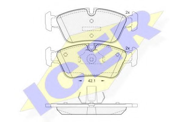 ICER 181295 Тормозные колодки для BMW (Бмв) ICER 181295 Тормозные колодки для BMW (Бмв)