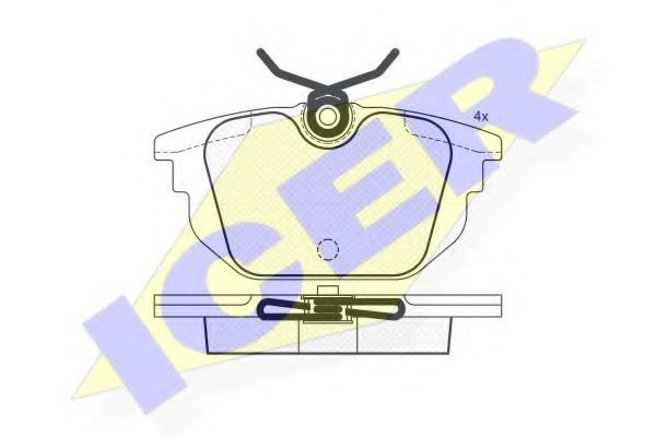 ICER 181307 Тормозные колодки для FIAT TEMPRA (Фиат Тэмпра) ICER 181307 Тормозные колодки для FIAT TEMPRA (Фиат Тэмпра)