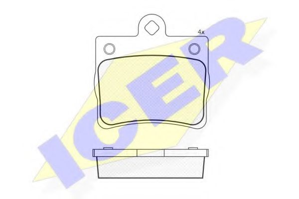 ICER 181310 Тормозные колодки для MERCEDES-BENZ C-CLASS (Мэрcэдэс-бэнз С класс) ICER 181310 Тормозные колодки для MERCEDES-BENZ C-CLASS (Мэрcэдэс-бэнз С класс)