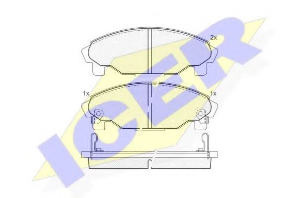 ICER 181340 Тормозные колодки для DAIHATSU SOCIAL (Дайхатсу Соcиал) ICER 181340 Тормозные колодки для DAIHATSU SOCIAL (Дайхатсу Соcиал)
