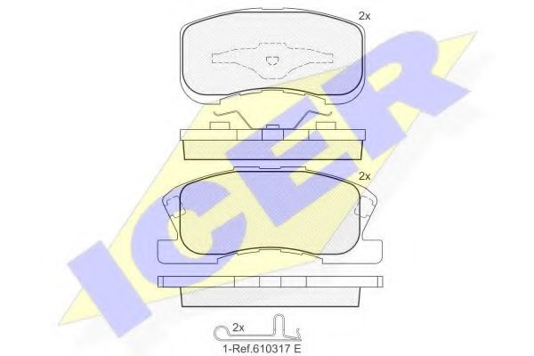 ICER 181342 Тормозные колодки для DAIHATSU TANTO (Дайхатсу Танто) ICER 181342 Тормозные колодки для DAIHATSU TANTO (Дайхатсу Танто)