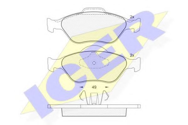 ICER 181343 Тормозные колодки для MAZDA SOHO III (Мазда Сохо 3) ICER 181343 Тормозные колодки для MAZDA SOHO III (Мазда Сохо 3)