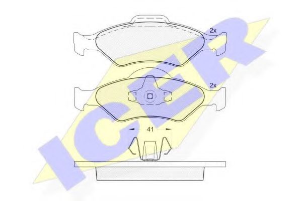 ICER 181344 Тормозные колодки для MAZDA SOHO III (Мазда Сохо 3) ICER 181344 Тормозные колодки для MAZDA SOHO III (Мазда Сохо 3)