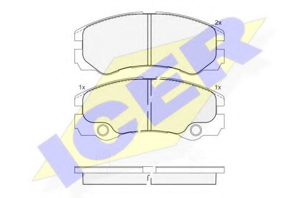 ICER 181354 Тормозные колодки для OPEL FRONTERA B (Опель Фронтера б) ICER 181354 Тормозные колодки для OPEL FRONTERA B (Опель Фронтера б)