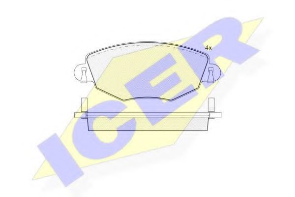 ICER 181380 Тормозные колодки 