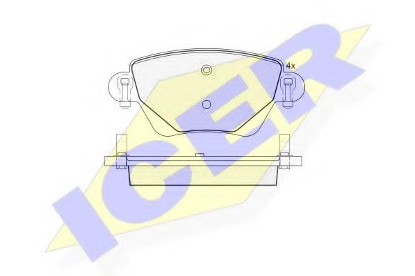 ICER 181381 Тормозные колодки 