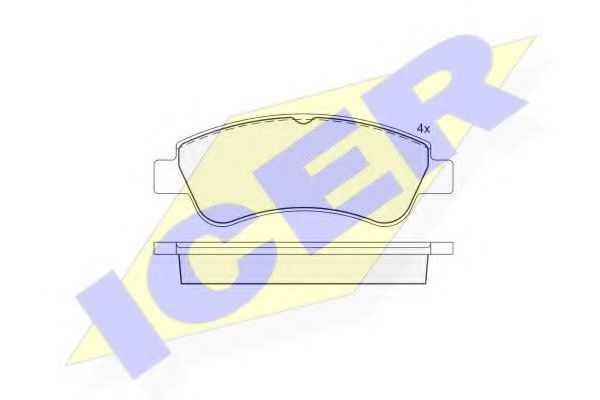 ICER 181388 Тормозные колодки 