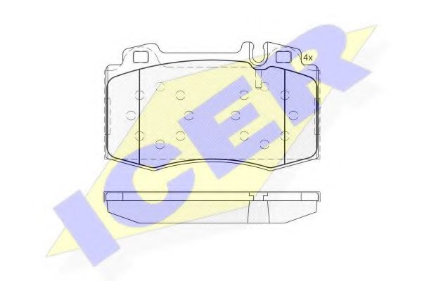 ICER 181389 Тормозные колодки 