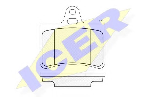 ICER 181407 Тормозные колодки для CITROËN C5 II (CитроËн С5 2) ICER 181407 Тормозные колодки для CITROËN C5 II (CитроËн С5 2)