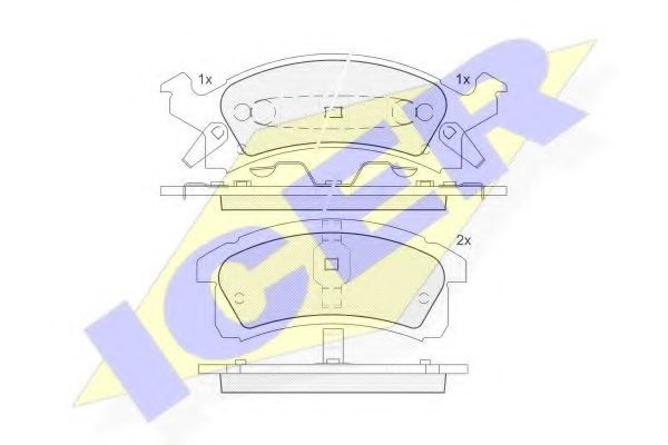 ICER 181412 Тормозные колодки для CHEVROLET BERETTA (Шевроле Бэрэтта) ICER 181412 Тормозные колодки для CHEVROLET BERETTA (Шевроле Бэрэтта)