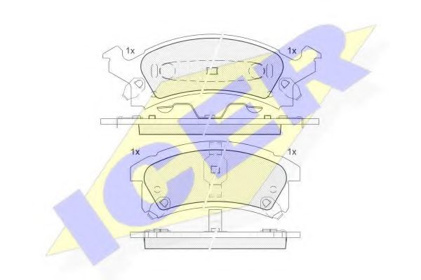 ICER 181413 Тормозные колодки для CHEVROLET BERETTA (Шевроле Бэрэтта) ICER 181413 Тормозные колодки для CHEVROLET BERETTA (Шевроле Бэрэтта)