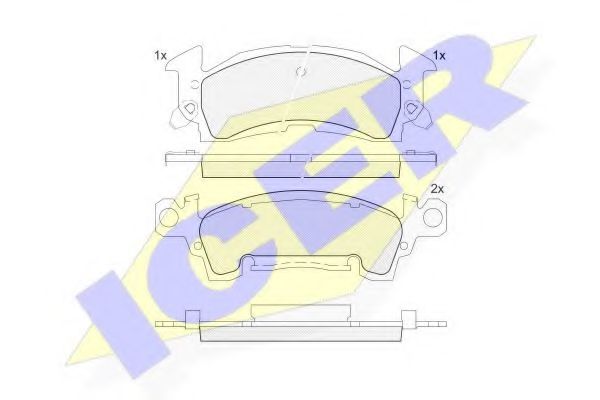 ICER 181415 Тормозные колодки для CHEVROLET CAMARO (Шевроле Cамаро) ICER 181415 Тормозные колодки для CHEVROLET CAMARO (Шевроле Cамаро)