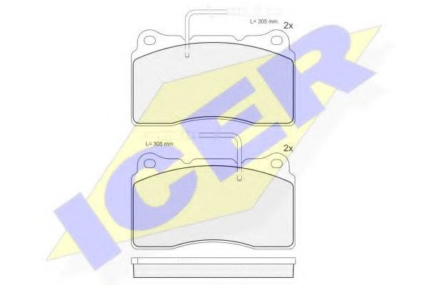 ICER 181424 Тормозные колодки 